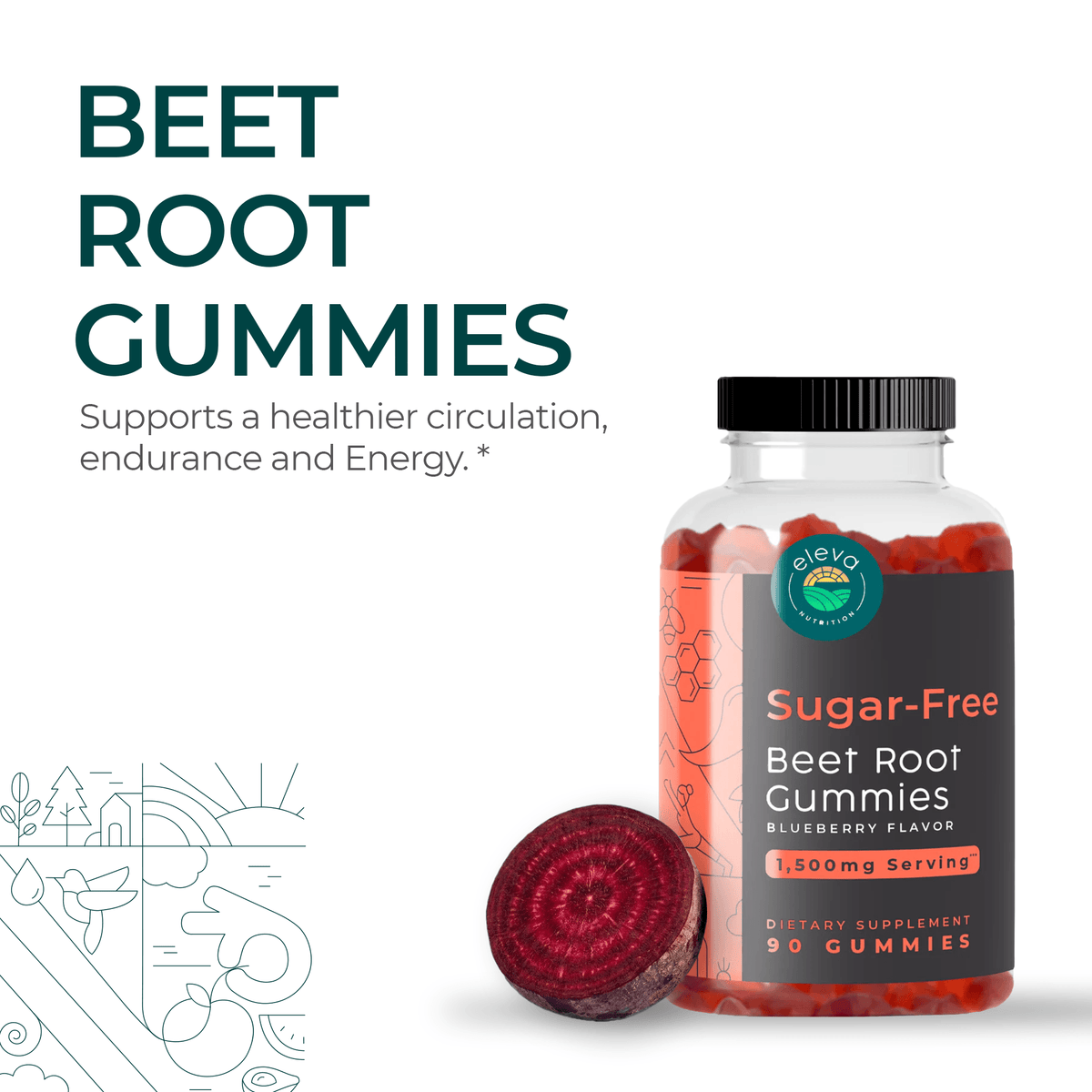 Sugar-Free Beet Root Gummies