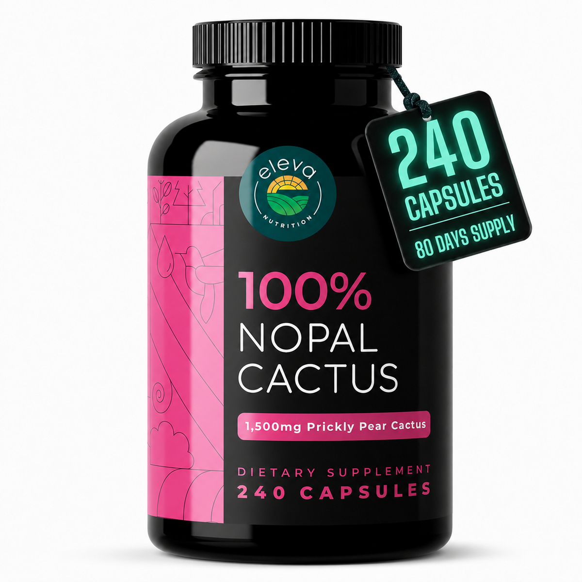 Nopal Cactus Capsules 1,500 mg